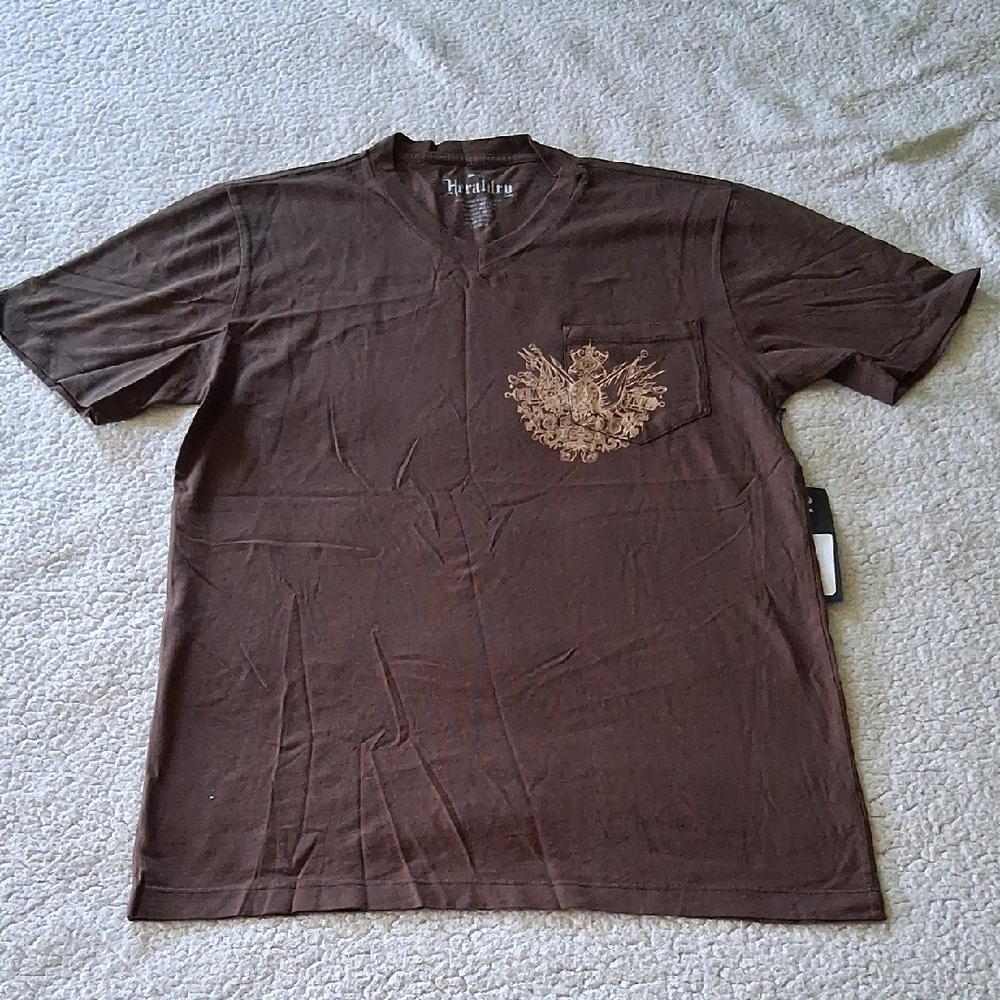 New Heritage Brown Short Sleeve Tee with Graphic
